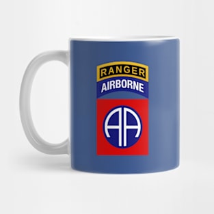 82nd Airborne Ranger Tab - Full Chest Design Mug
